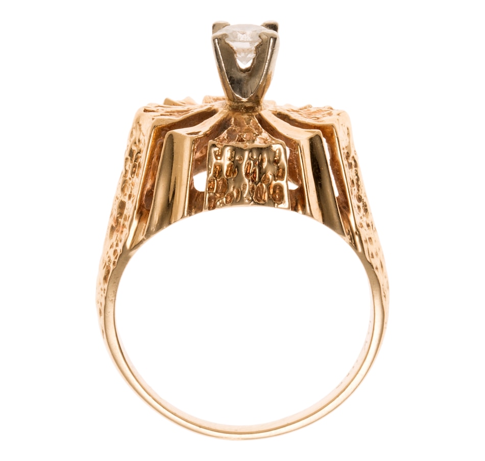 Image 656465_ALTMORE2.jpg, Product 656-465 / Price $1,095.00, Estate Originals 14K Yellow and White Gold Geometric 0.26 Carat Diamond Ring from Estate Originals on TSC.ca's Jewellery department