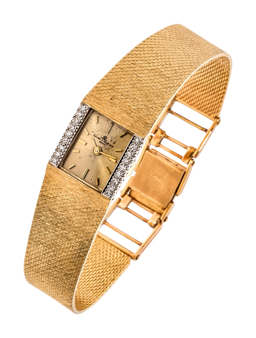 Yellow cheap gold watch