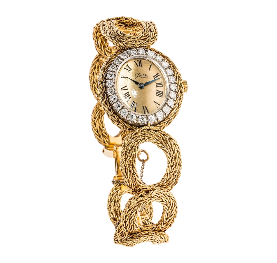 Jewellery - Watches - Gold Tone Watches - Estate Originals Ladies' 18K ...