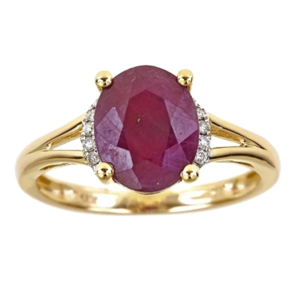 Image 657288.jpg, Product 657-288 / Price $699.99, Cirari 14K Yellow Gold Indian Ruby Ring from Cirari on TSC.ca's Jewellery department