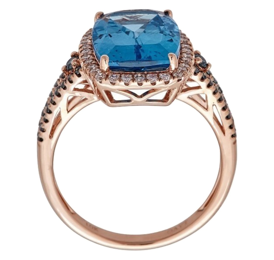Jewellery - Rings - Cirari 10K Rose Gold Swiss Blue Topaz Ring - Online ...