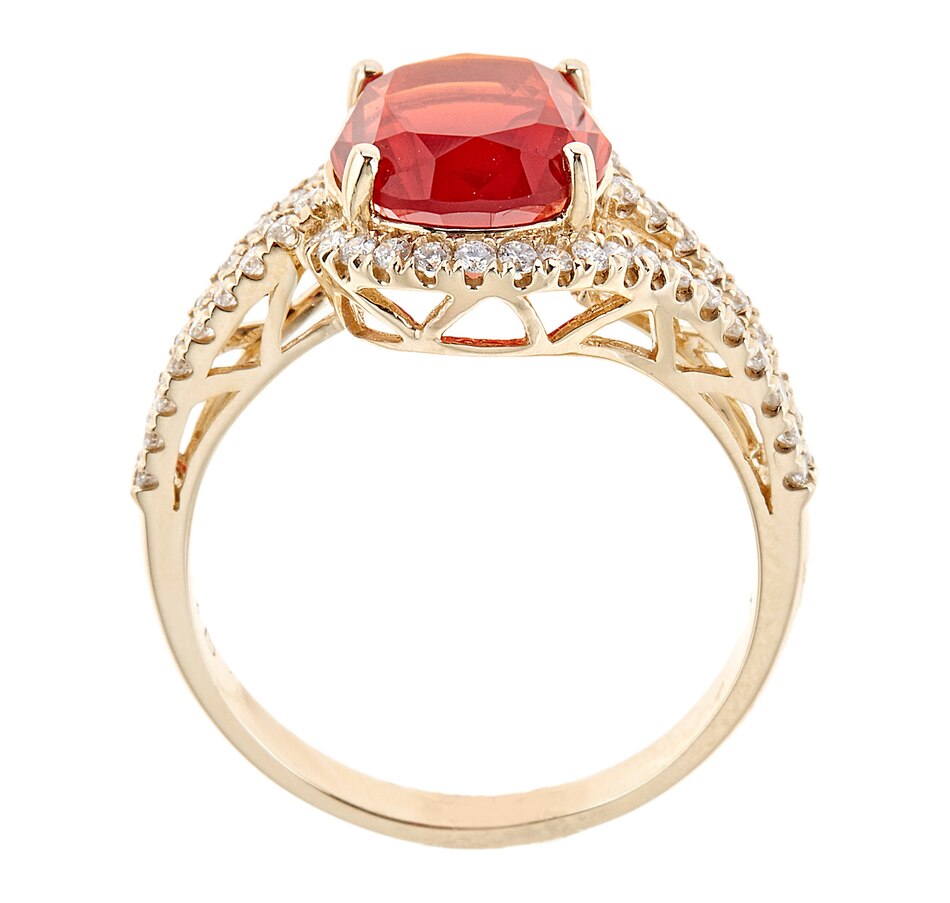 Tsc Ca Cirari 14k Yellow Gold Fire Opal Ring