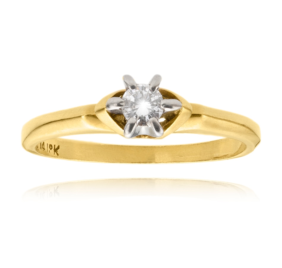 Jewellery - Rings - Estate Originals 14-18K Yellow and White Gold 0.25 ...