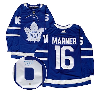 Mitch Marner Signed Jersey Toronto Maple Leafs Blue Pro 2018–2020 Adidas