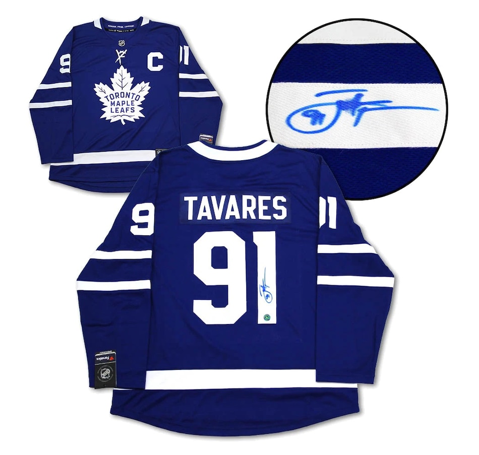 Image 657686.jpg, Product 657-686 / Price $899.99, John Tavares Toronto Maple Leafs Signed Fanatics Hockey Jersey from Fanatics on TSC.ca's Sports department