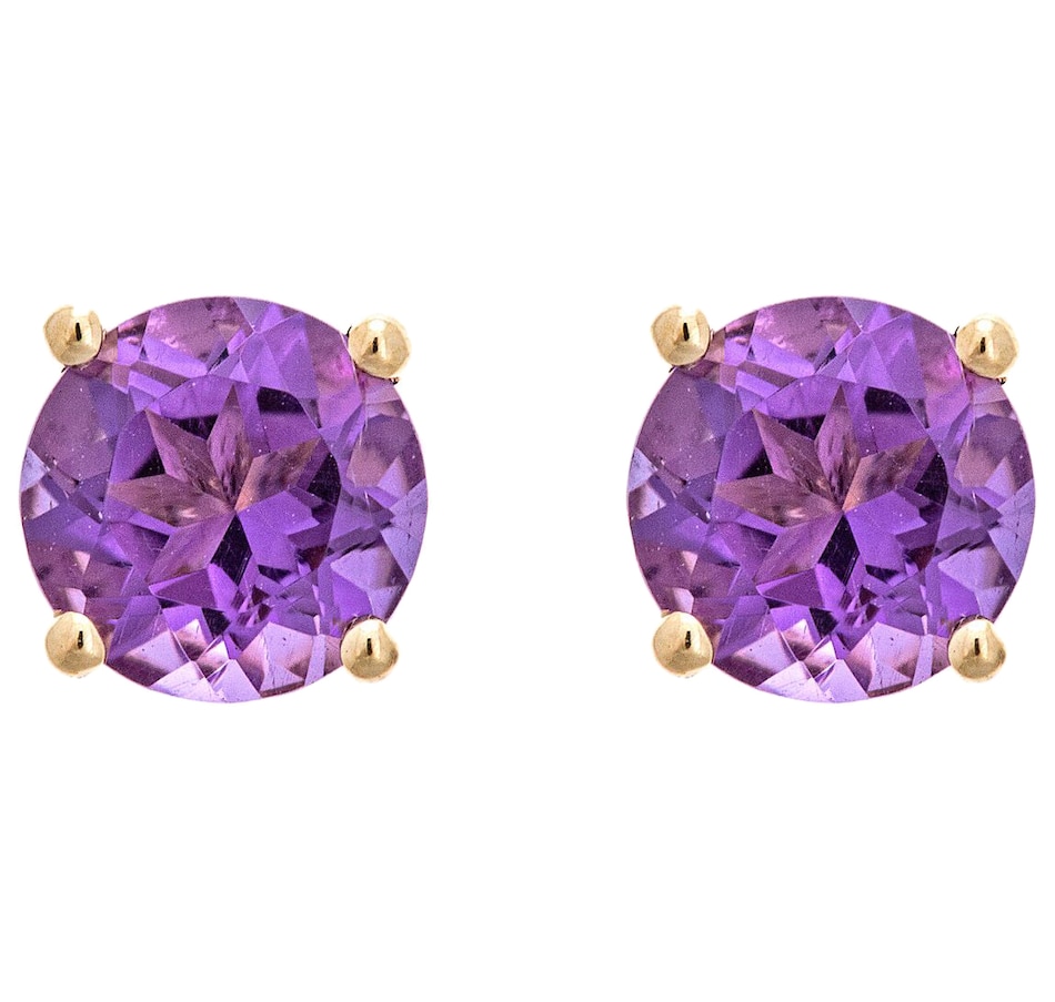 Image 657691_AMY.jpg, Product 657-691 / Price $159.99, 10K Yelow Gold 5 mm Round Gemstone Stud Earrings from TSC All IN on TSC.ca's Jewellery department