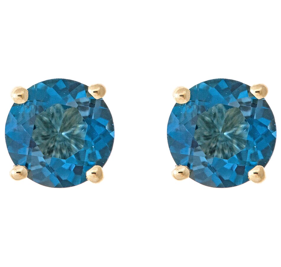 Image 657691_LOBL.jpg, Product 657-691 / Price $159.99, 10K Yelow Gold 5 mm Round Gemstone Stud Earrings from TSC All IN on TSC.ca's Jewellery department