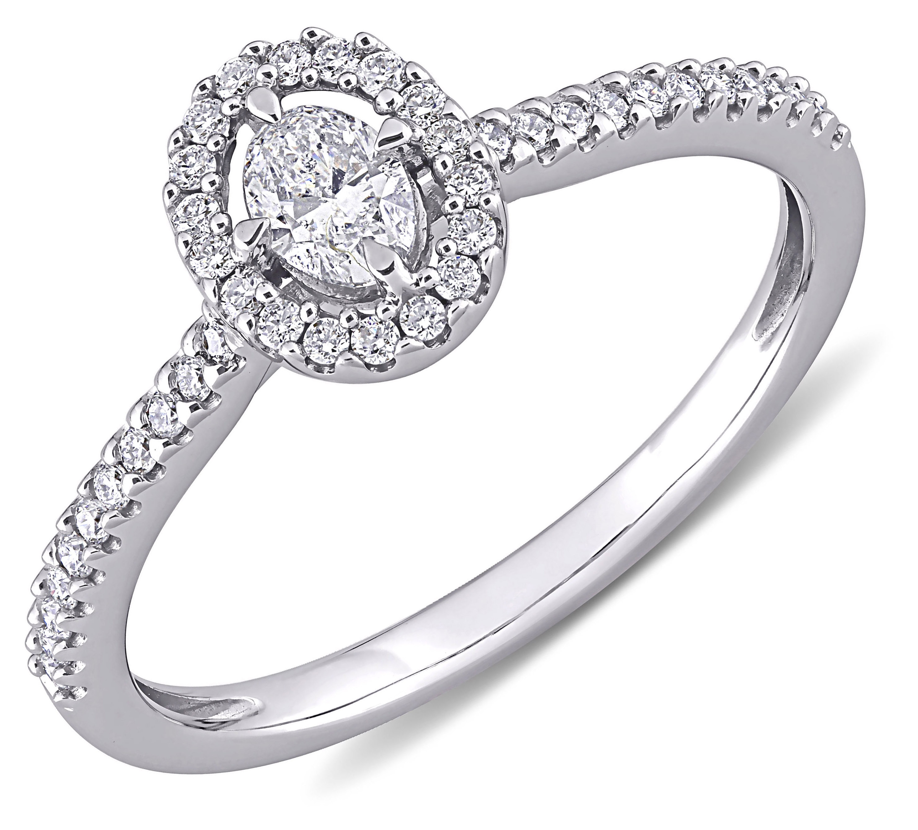 Floating halo sales diamond ring