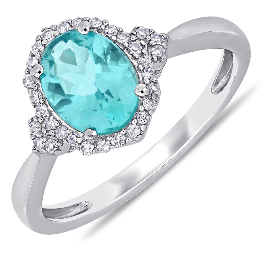 Image 657969.jpg, Product 657-969 / Price $649.99, Sofia B. 10K White Gold Diamond and Apatite Ring from The Vault on TSC.ca's Jewellery department