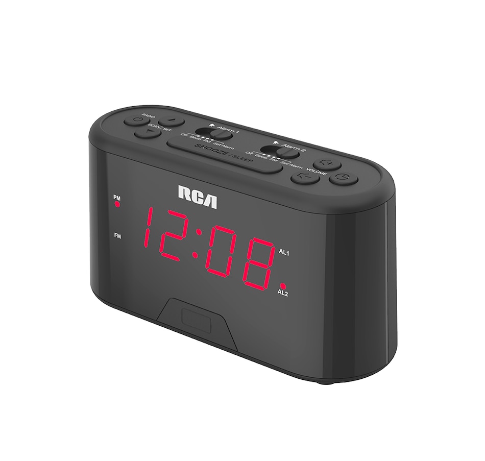Image 658095.jpg, Product 658-095 / Price $24.99, RCA Digital Clock Radio - Black from RCA on TSC.ca's Home & Garden department