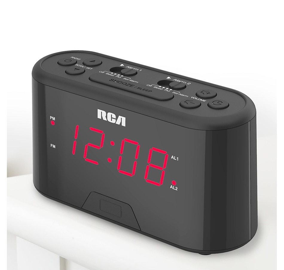 Image 658095_ALTMORE3.jpg, Product 658-095 / Price $24.99, RCA Digital Clock Radio - Black from RCA on TSC.ca's Home & Garden department