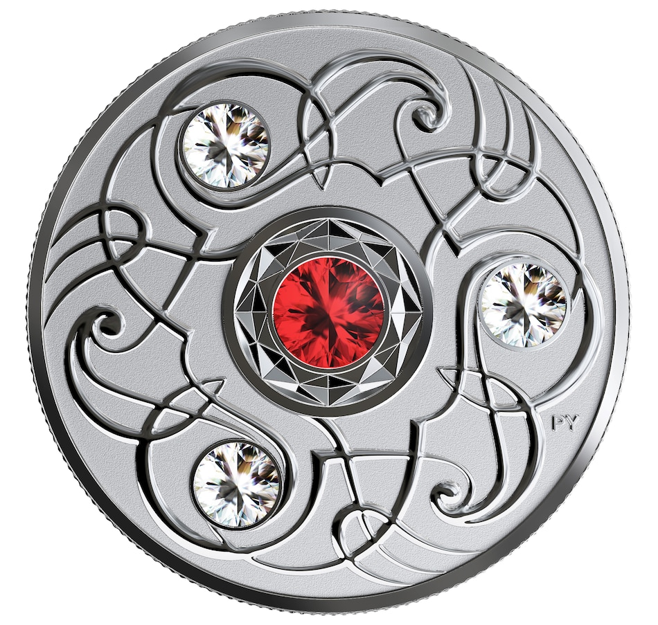 Image 658149.jpg, Product 658-149 / Price $64.95, 2020 $5 Fine Silver Coin Birthstones Series - January/Garnet from Royal Canadian Mint (RCM) on TSC.ca's Coins department