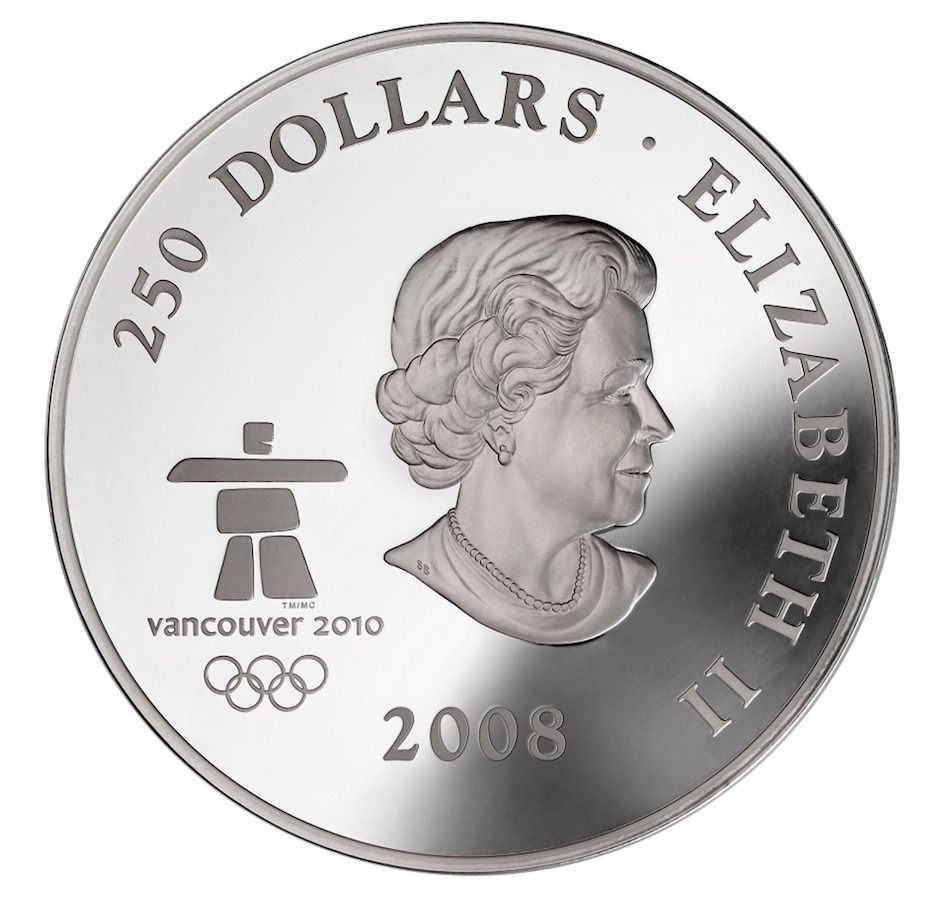 Image 658207_ALTMORE2.jpg, Product 658-207 / Price $2,495.00, 2008 $250 Olympic Games Towards Confederation Silver Coin from The Coin Show with Steven Bromberg on TSC.ca's Coins department