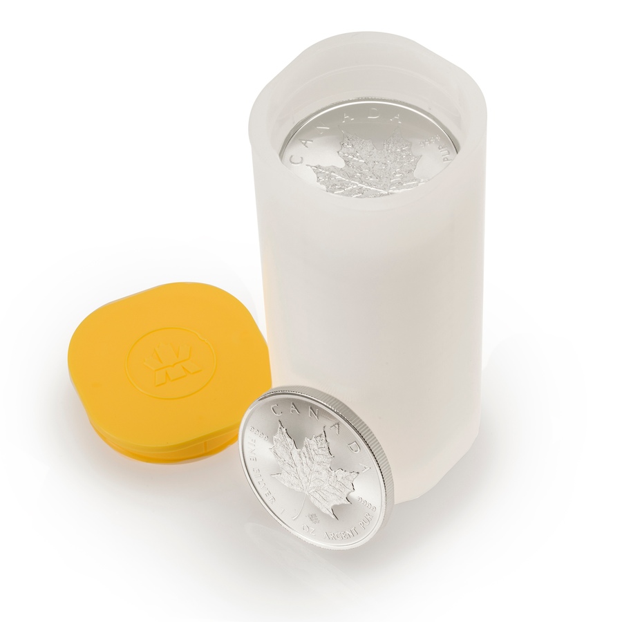 Image 658228_ALTMORE1.jpg, Product 658-228 / Price $1,375.00, 25 New 2024 or 2025 Royal Canadian Mint Silver Maple Leaf Coins from Investment Gold and Silver on TSC.ca's Coins department