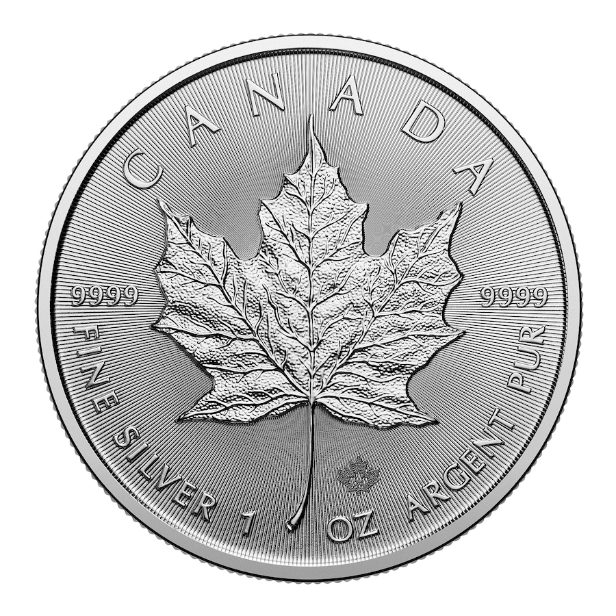 Image 658228_ALTMORE3.jpg, Product 658-228 / Price $1,375.00, 25 New 2024 or 2025 Royal Canadian Mint Silver Maple Leaf Coins from Investment Gold and Silver on TSC.ca's Coins department