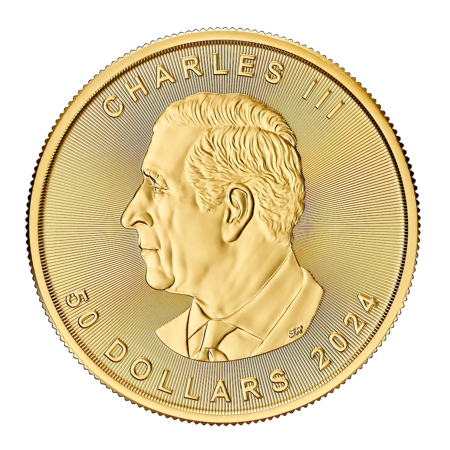 Image 658234_ALTMORE1.jpg, Product 658-234 / Price $4,415.00, 2024 or 2025 Royal Canadian Mint One Ounce Gold Maple Leaf Coin from Investment Gold and Silver on TSC.ca's Coins department