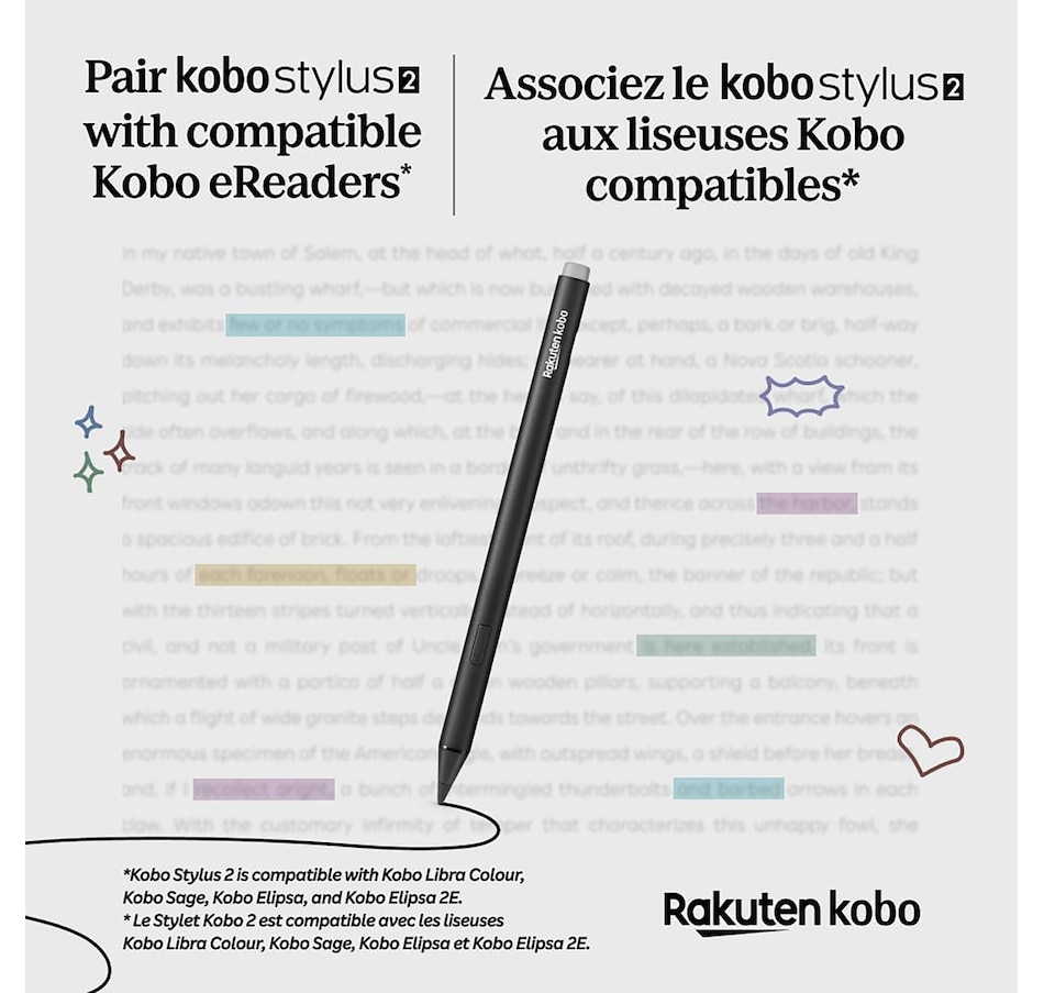 Image 658239_ALTMORE1.jpg, Product 658-239 / Price $89.99, Kobo Stylus 2 Pen for Kobo Elipsa and Sage eBook Reader from Kobo on TSC.ca's Electronics department