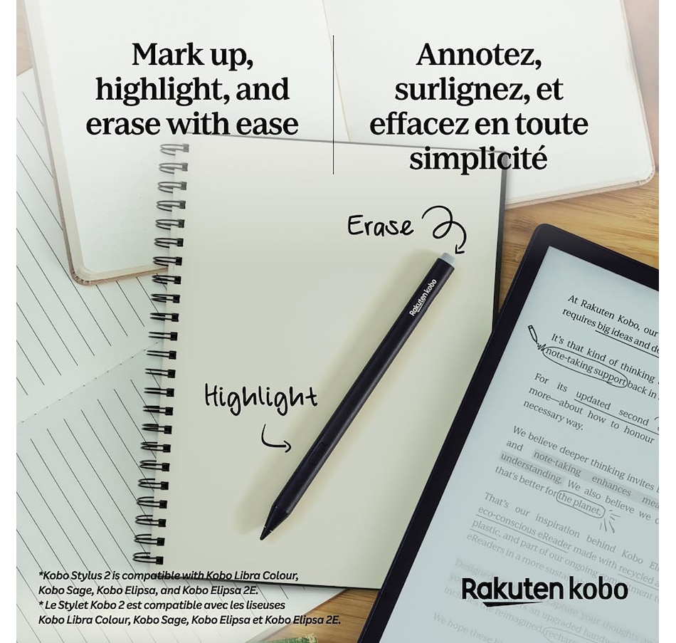 Image 658239_ALTMORE3.jpg, Product 658-239 / Price $89.99, Kobo Stylus 2 Pen for Kobo Elipsa and Sage eBook Reader from Kobo on TSC.ca's Electronics department