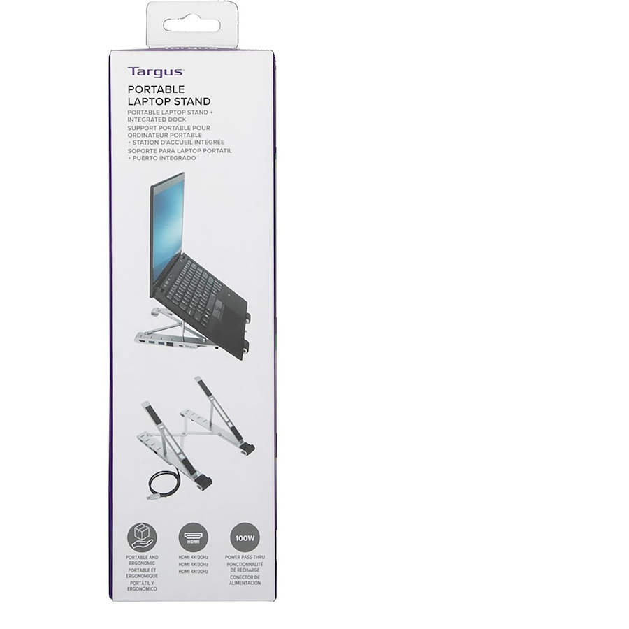 Image 658242_ALTMORE4.jpg, Product 658-242 / Price $159.99, Targus Portable Laptop Stand with Integrated USB-C Dock from Targus on TSC.ca's Electronics department