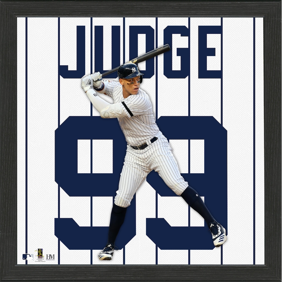 Image 658332.jpg, Product 658-332 / Price $73.99, Aaron Judge Impact Jersey Framed Photo from Highland Mint on TSC.ca's Sports department