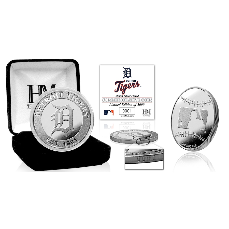 Image 658348.jpg, Product 658-348 / Price $74.99, Detroit Tigers Silver Mint Coin from Highland Mint on TSC.ca's Sports department