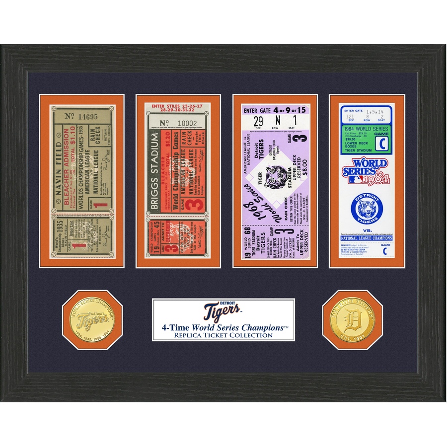 Image 658376.jpg, Product 658-376 / Price $104.99, Detroit Tigers World Series Ticket Collection from Highland Mint on TSC.ca's Sports department