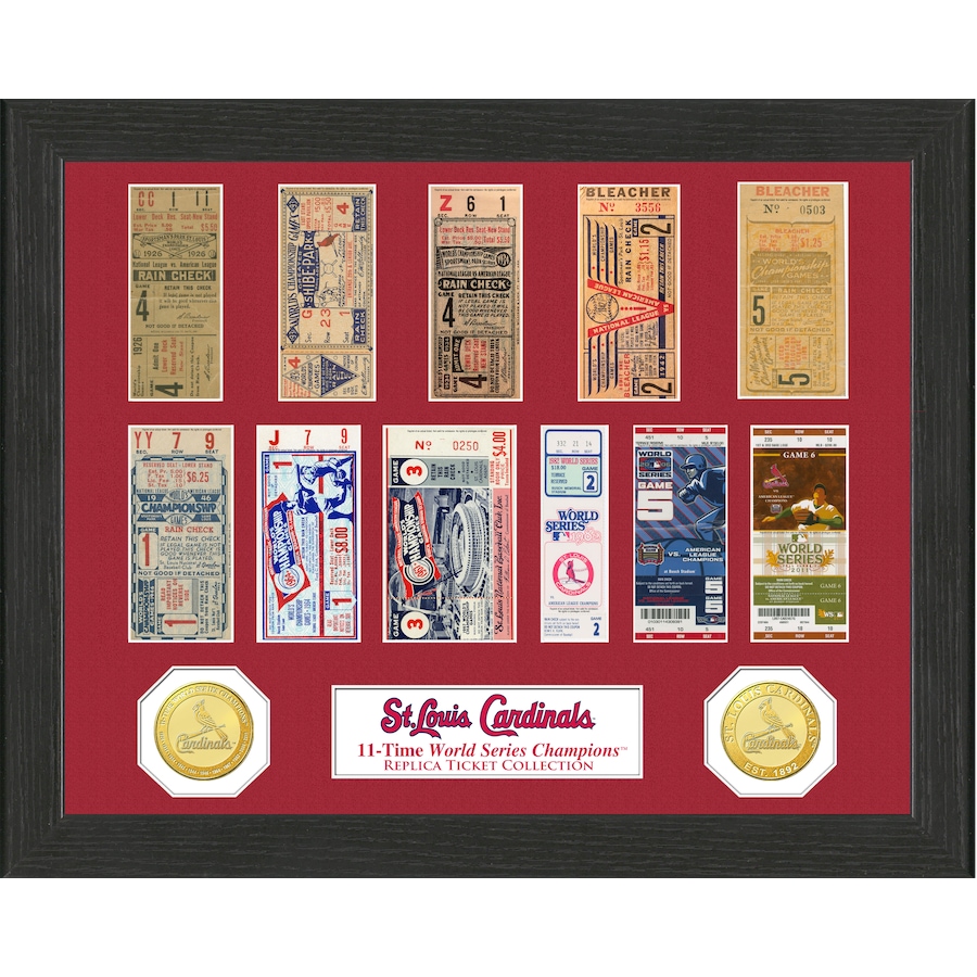 Image 658381.jpg, Product 658-381 / Price $104.99, St. Louis Cardinals World Series Ticket Collection from Highland Mint on TSC.ca's Sports department