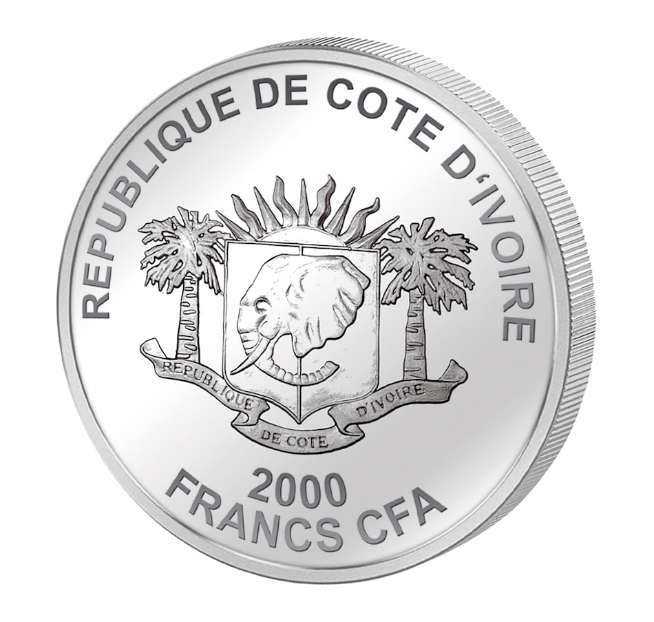 Image 658427_ALTMORE1.jpg, Product 658-427 / Price $249.95, 2,000 Francs CFA Fine Silver Coin Landmarks at Night: London Eye from Canadian Coin & Currency on TSC.ca's Coins department