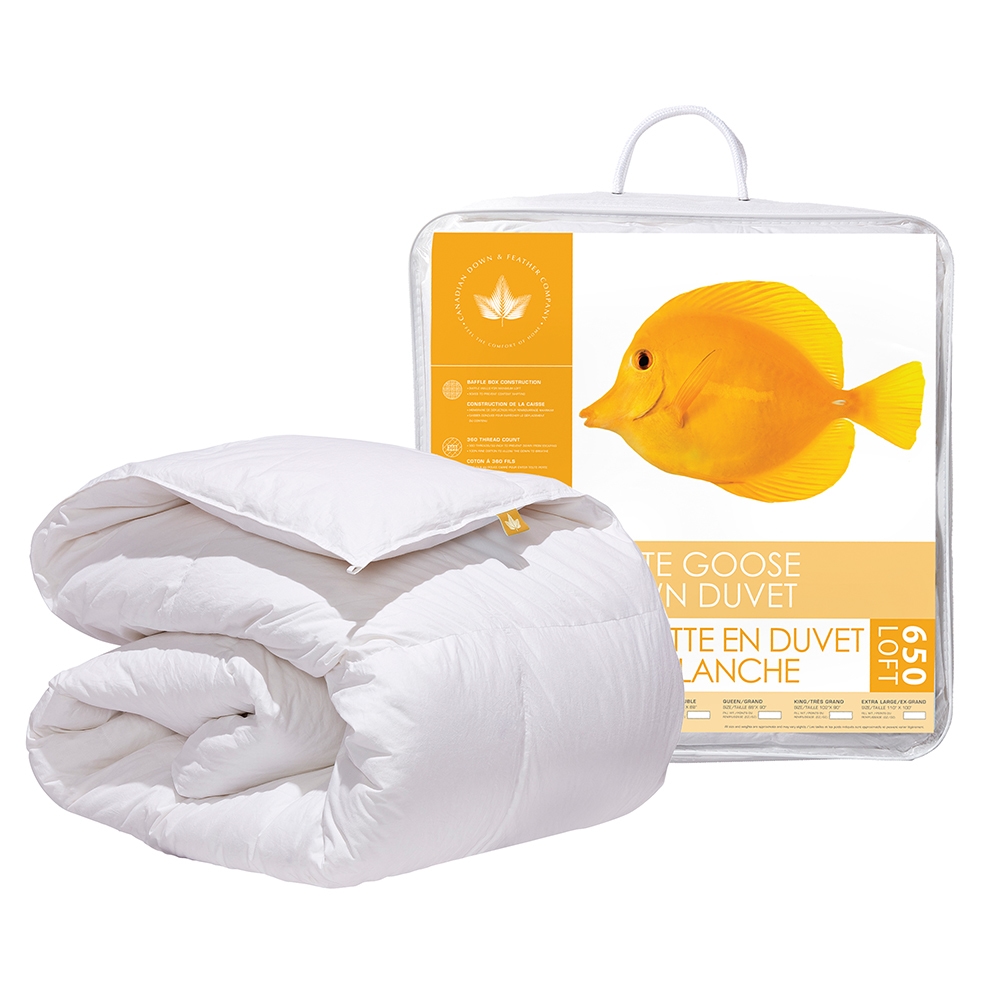 White Goose Down Duvet 650 Loft