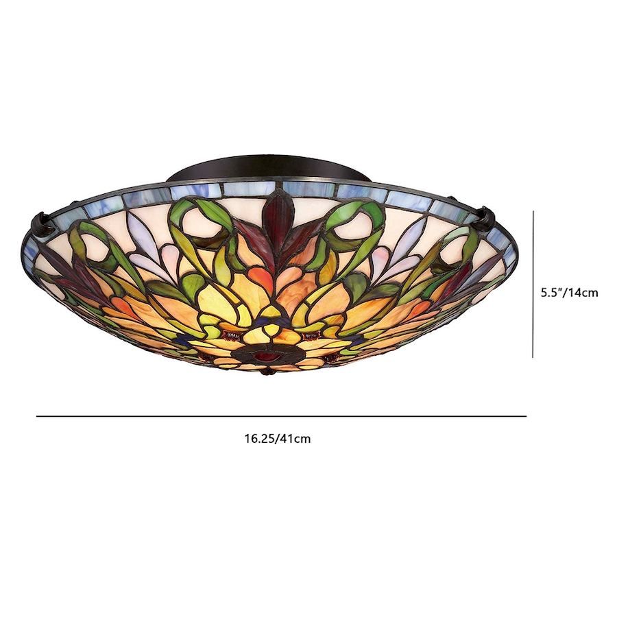 Image 658555_ALTMORE501.jpg, Product 658-555 / Price $272.00, Fine Art Tiffany Flush Mount Ceiling Lamp from Fine Art Lighting on TSC.ca's Home & Garden department