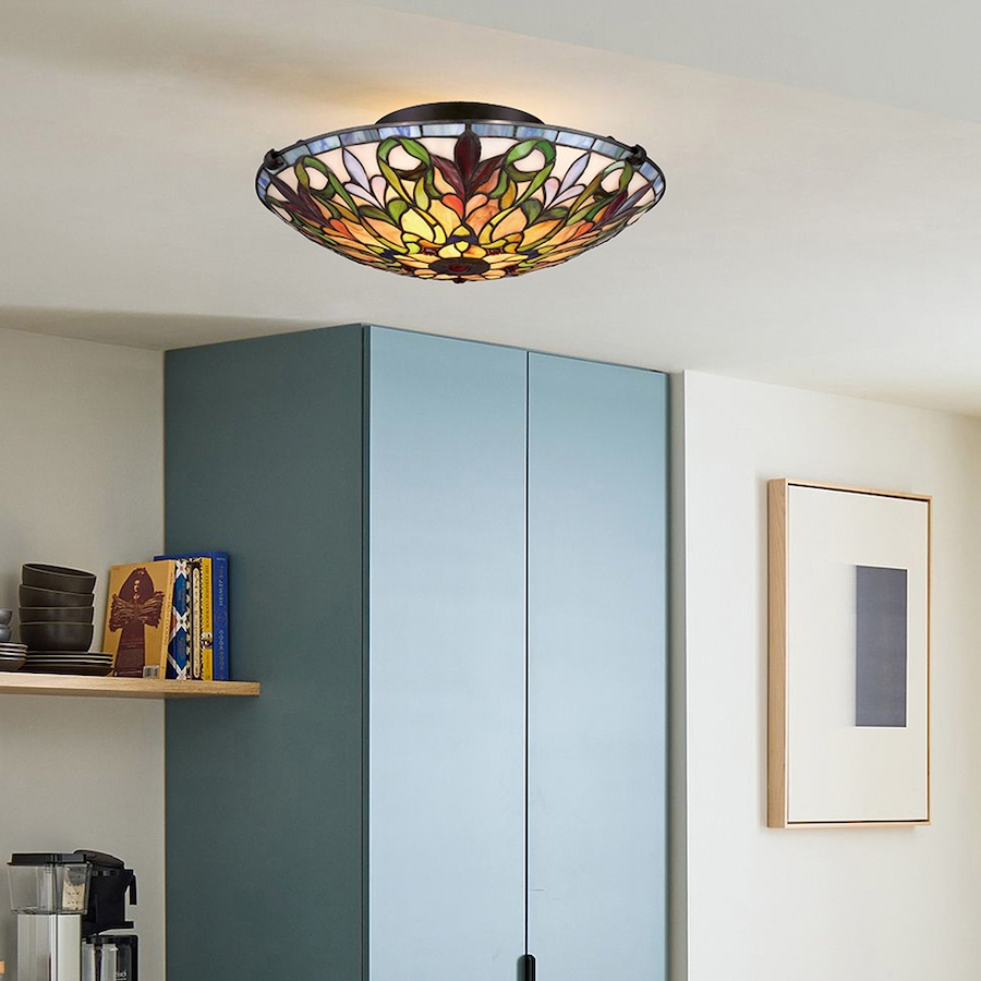 Image 658555_ALTMORE502.jpg, Product 658-555 / Price $272.00, Fine Art Tiffany Flush Mount Ceiling Lamp from Fine Art Lighting on TSC.ca's Home & Garden department