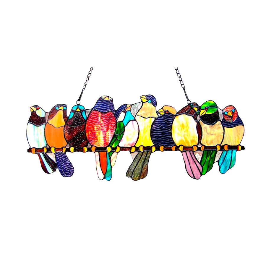 Image 658565.jpg, Product 658-565 / Price $265.00, Fine Art Tiffany Inspired Suncatcher - Birds from Fine Art Lighting on TSC.ca's Home & Garden department