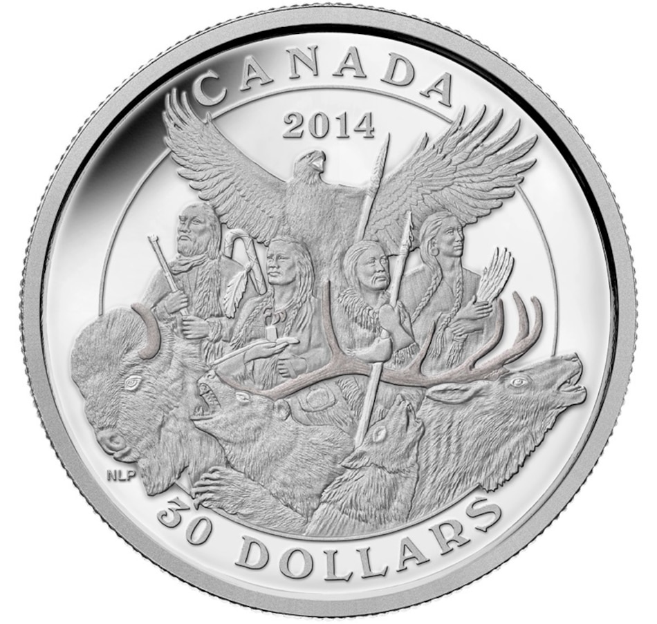 Image 658797.jpg, Product 658-797 / Price $169.95, 2014 $30 Fine Silver Coin Canadian Monuments: National Aboriginal Veterans Monument from Royal Canadian Mint (RCM) on TSC.ca's Coins department