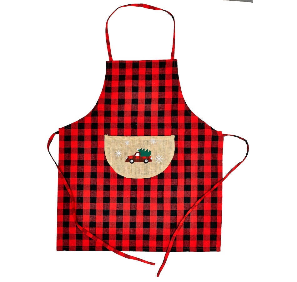 Image 658972.jpg, Product 658-972 / Price $20.99, Christmas Tree Truck Apron (Adult) from Mera Linens on TSC.ca's Kitchen department