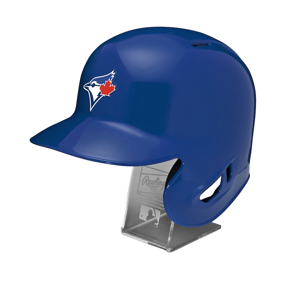 Toronto Blue Jays Size 7 Game-Used Helmet #12 Salas on Back Broken
