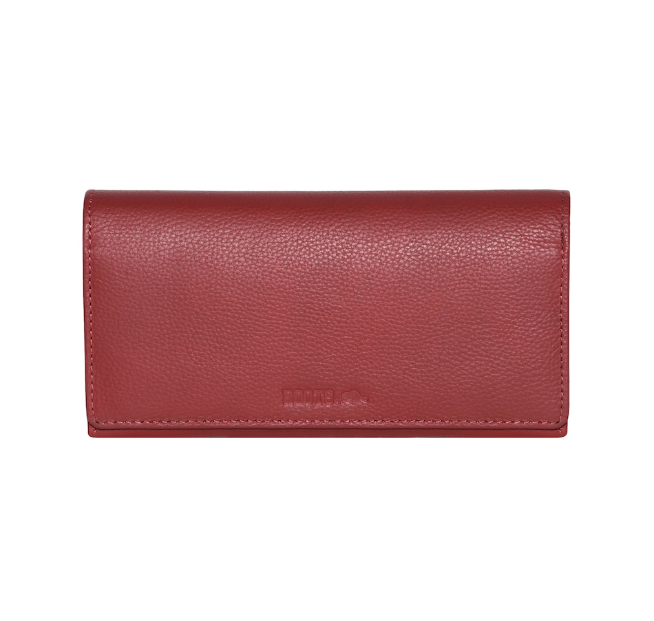 Image 659265_RED.jpg, Product 659-265 / Price $120.00, Roots Ladies Large Clutch With Removable Checkbook from ROOTS on TSC.ca's Fashion department