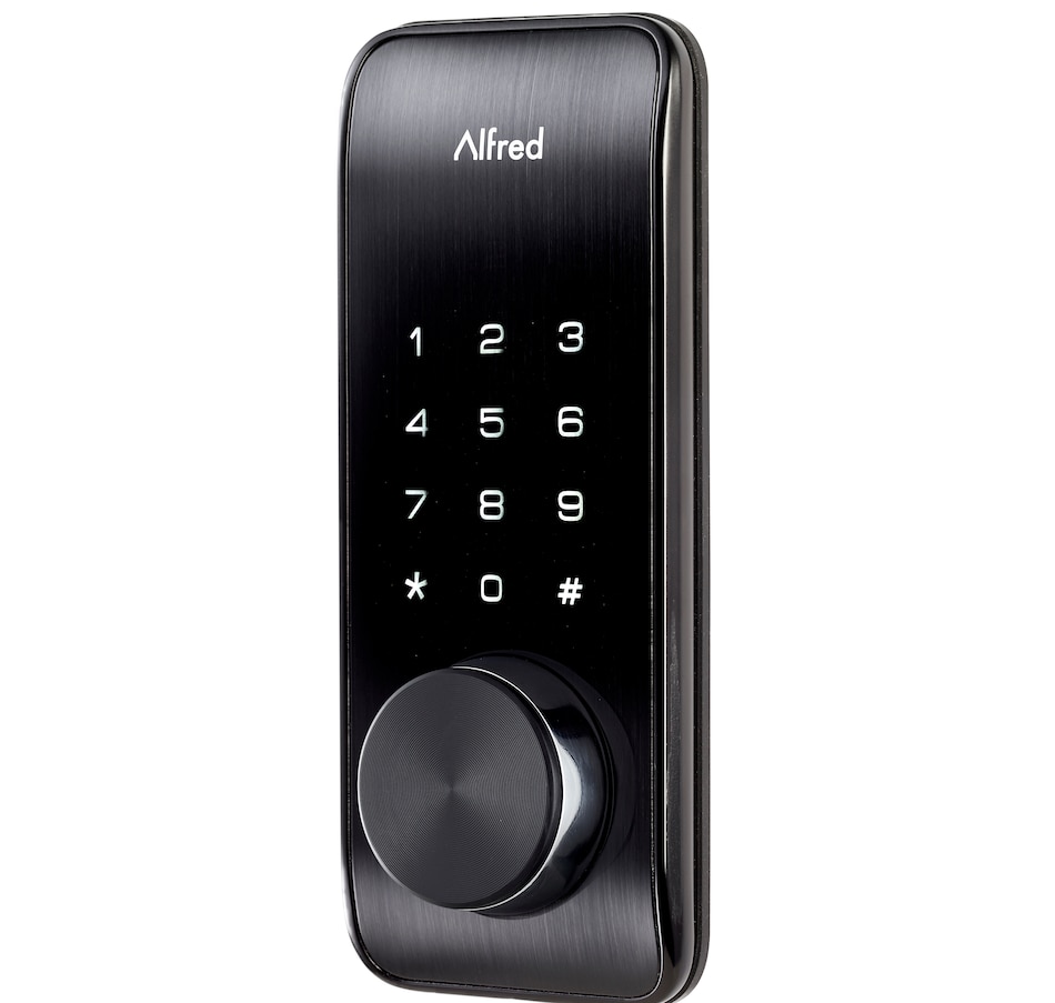 Image 659723_BLK.jpg, Product 659-723 / Price $279.99 - $293.99, Alfred Inc DB2-B Smart BT Deadbolt Pin and Key from Alfred Smart Door Lock on TSC.ca's Electronics department