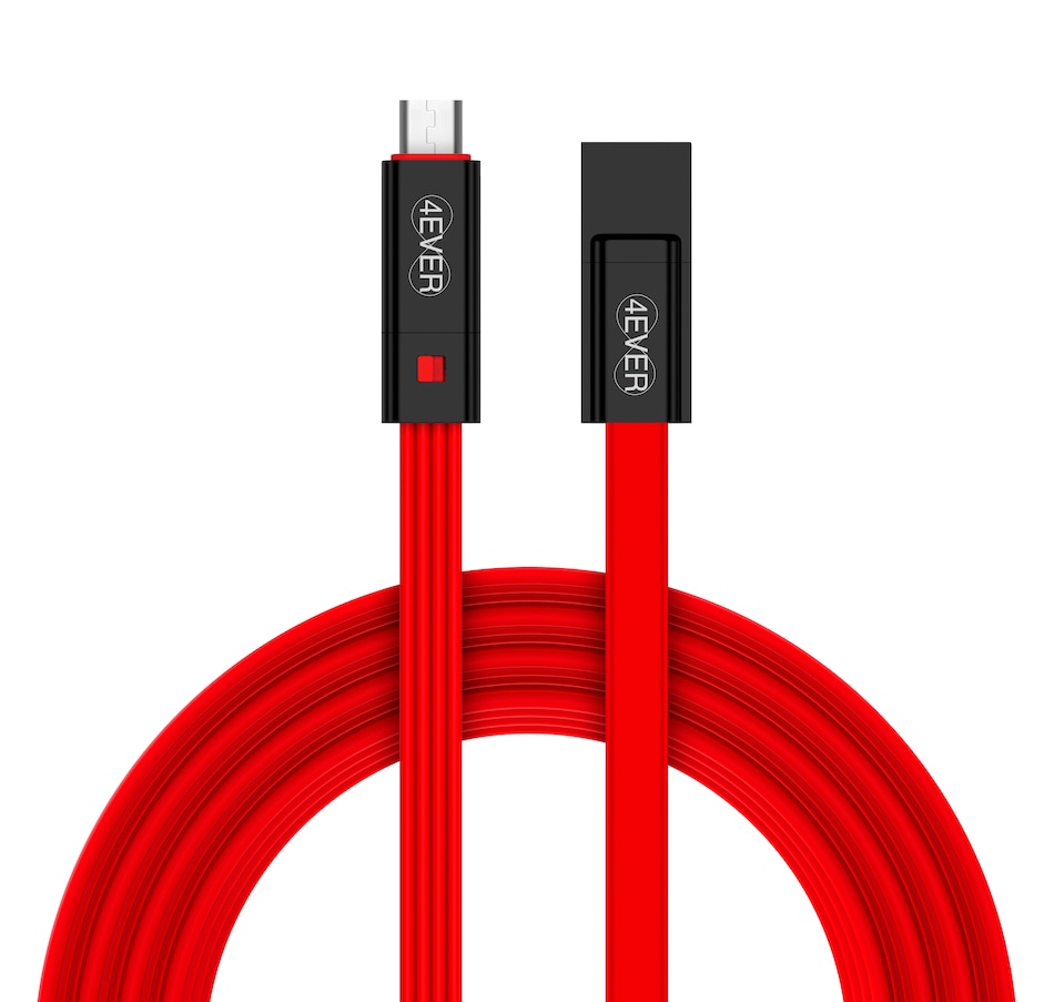 Image 659876_RED.jpg , Product 659-876 / Price $29.99 , FourEver Renewable Cables (2-Pack with 4 Interchangeable Tips)  on TSC.ca's Electronics department