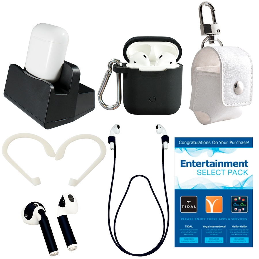 Image 659877_ALTMORE1.jpg, Product 659-877 / Price $299.99, Apple AirPods Wireless Earphones with Charging Case, Accessories and Entertainment Fun Pack Software from Apple on TSC.ca's Electronics department