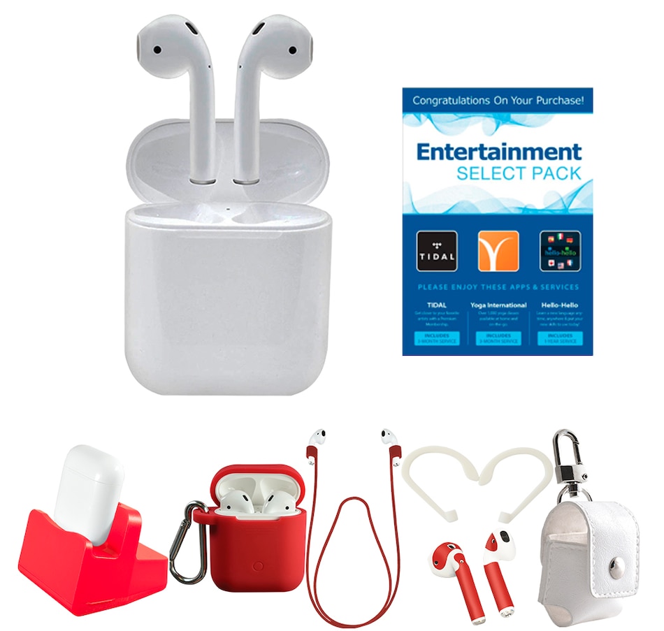 Image 659877_RED.jpg, Product 659-877 / Price $299.99, Apple AirPods Wireless Earphones with Charging Case, Accessories and Entertainment Fun Pack Software from Apple on TSC.ca's Electronics department