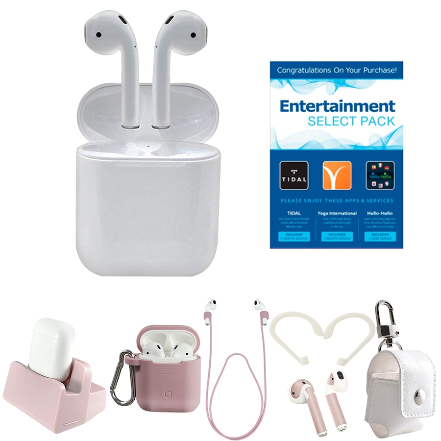 Image 659877_RGL.jpg, Product 659-877 / Price $299.99, Apple AirPods Wireless Earphones with Charging Case, Accessories and Entertainment Fun Pack Software from Apple on TSC.ca's Electronics department