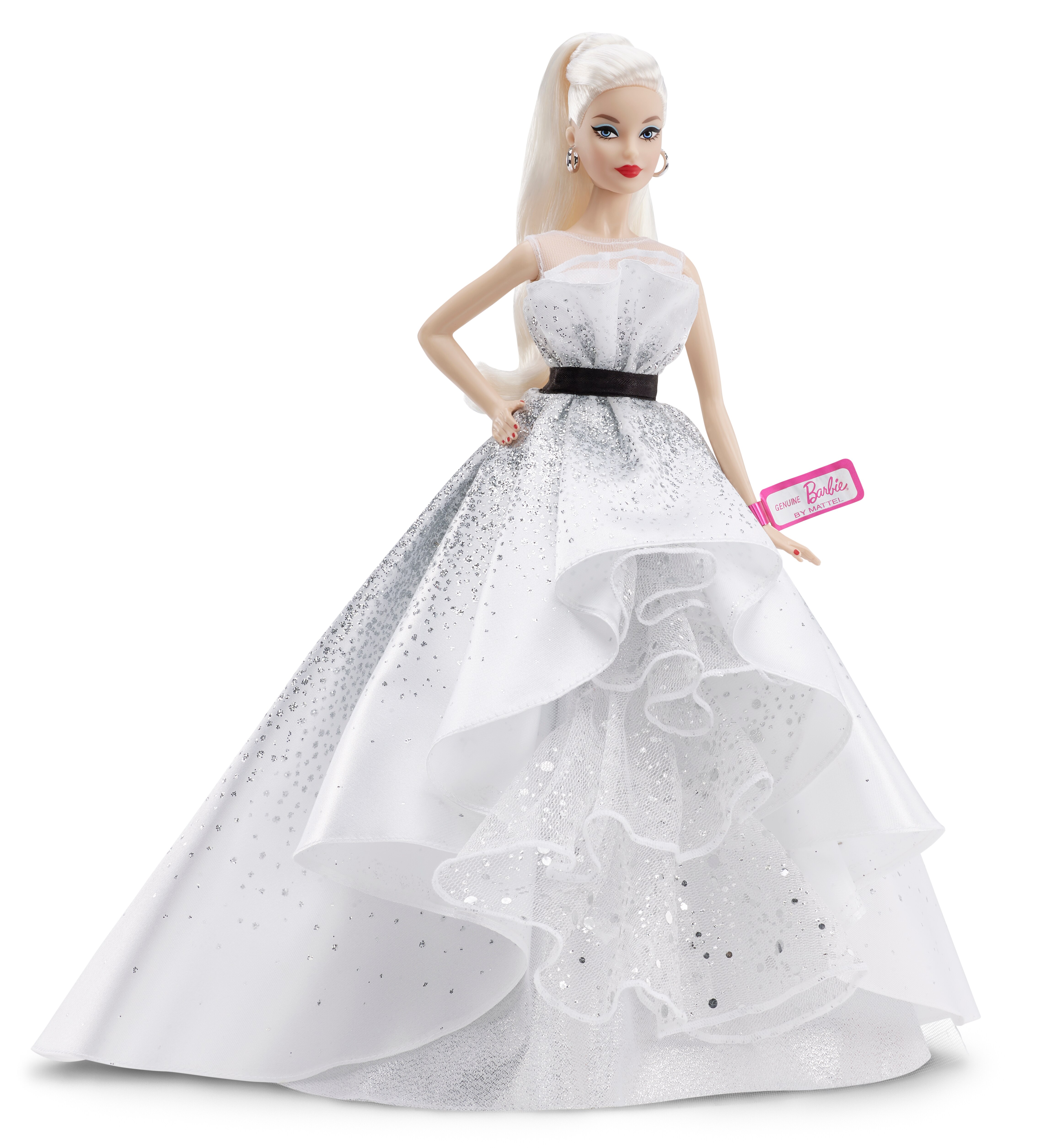 barbie in white dress