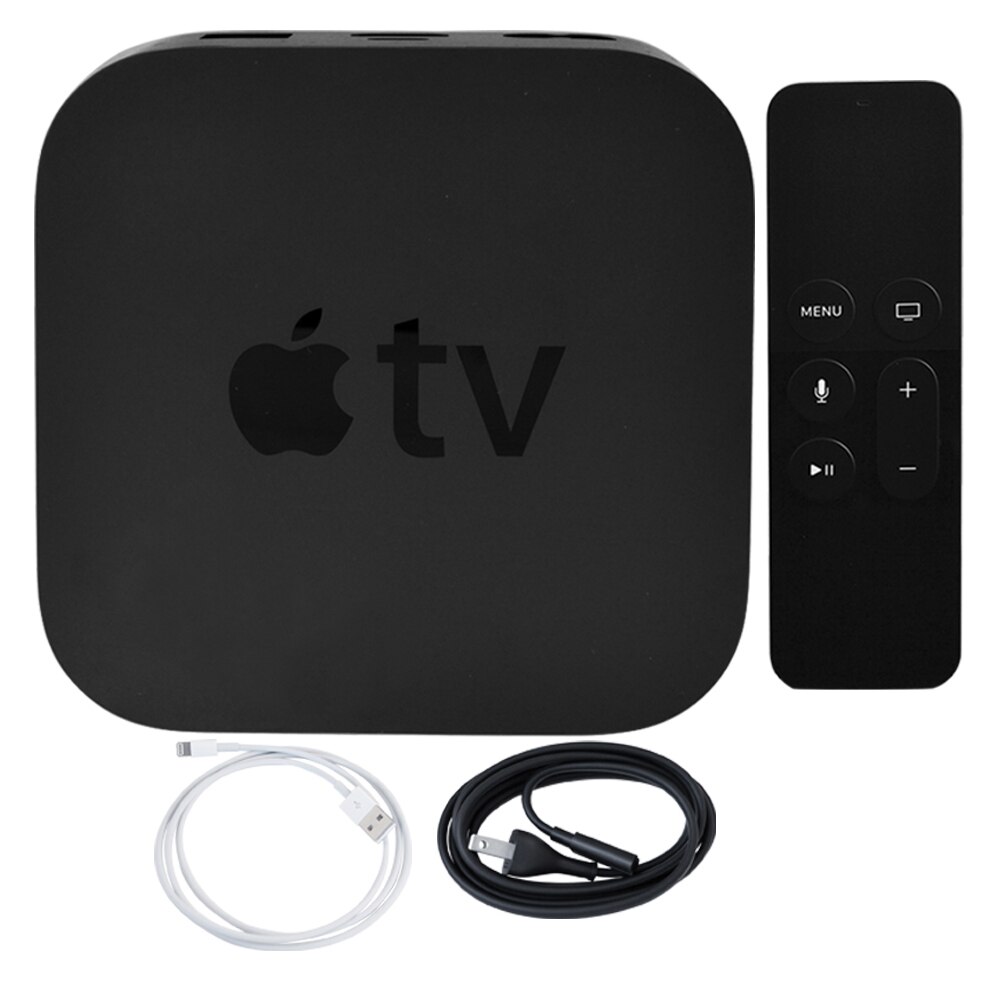 Apple TV 32GB 4K Bundle with Mounting Kit, HDMI Cable and Remote Sleeve