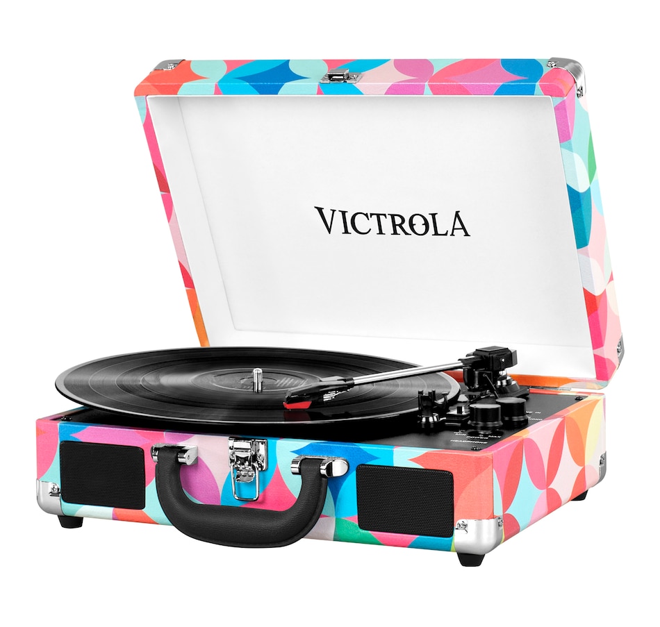 Image 659996_MTI.jpg, Product 659-996 / Price $99.99, Victrola Bluetooth Suitcase Record Player with 3-Speed Turntable from Victrola on TSC.ca's Electronics department