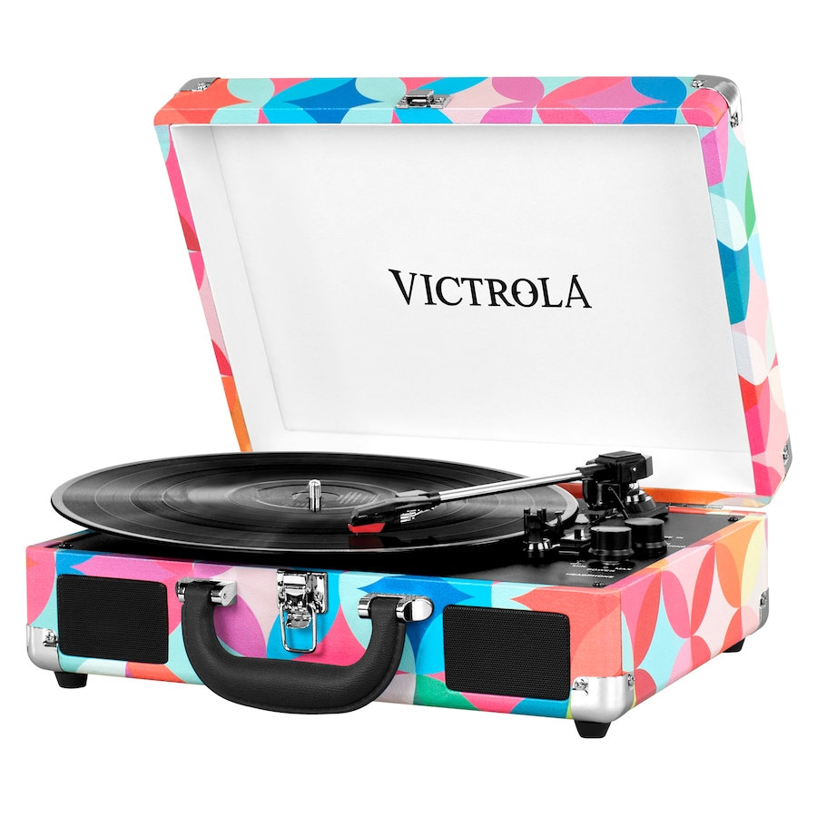 Image 659996_MTI.jpg, Product 659-996 / Price $99.99, Victrola Bluetooth Suitcase Record Player with 3-Speed Turntable from Victrola on TSC.ca's Electronics department