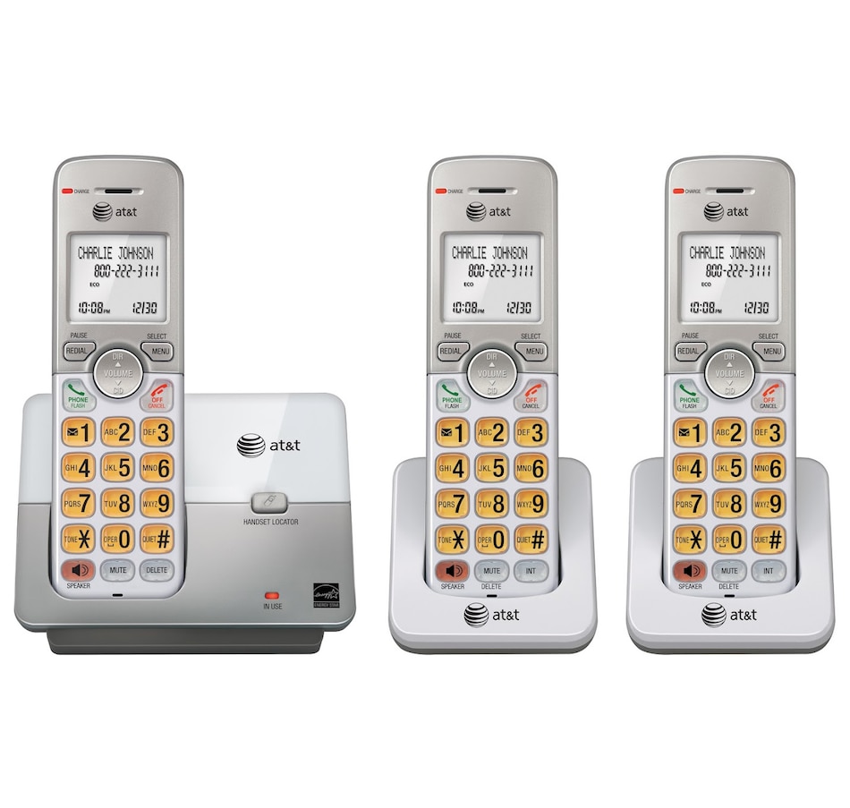 Image 660247.jpg, Product 660-247 / Price $69.99, AT&T 3 Handset Cordless Phone System with Caller ID/Call Waiting from A T & T on TSC.ca's Electronics department