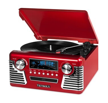 Ping For Canadians Victrola Retro Record Player With Bluetooth And 3 Sd Turntable