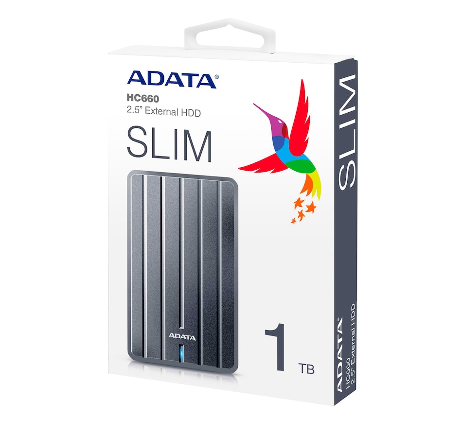 Image 662013.jpg, Product 662-013 / Price $111.99, Adata HC660 Ultra-Thin 1TB 2.5" External Hard Drive from Adata on TSC.ca's Electronics department