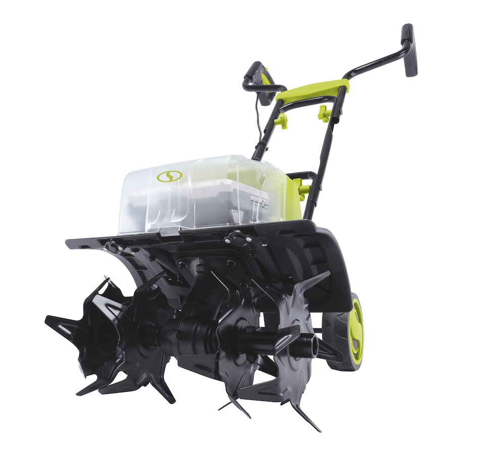 Image 662428.jpg, Product 662-428 / Price $359.99, Sun Joe 24V-X2-TLR14 24-Volt iON+ Cordless Garden Tiller/Cultivator Kit with Two 2.0-Ah Batteries and Charger from Snow Joe & Sun Joe on TSC.ca's Home & Garden department