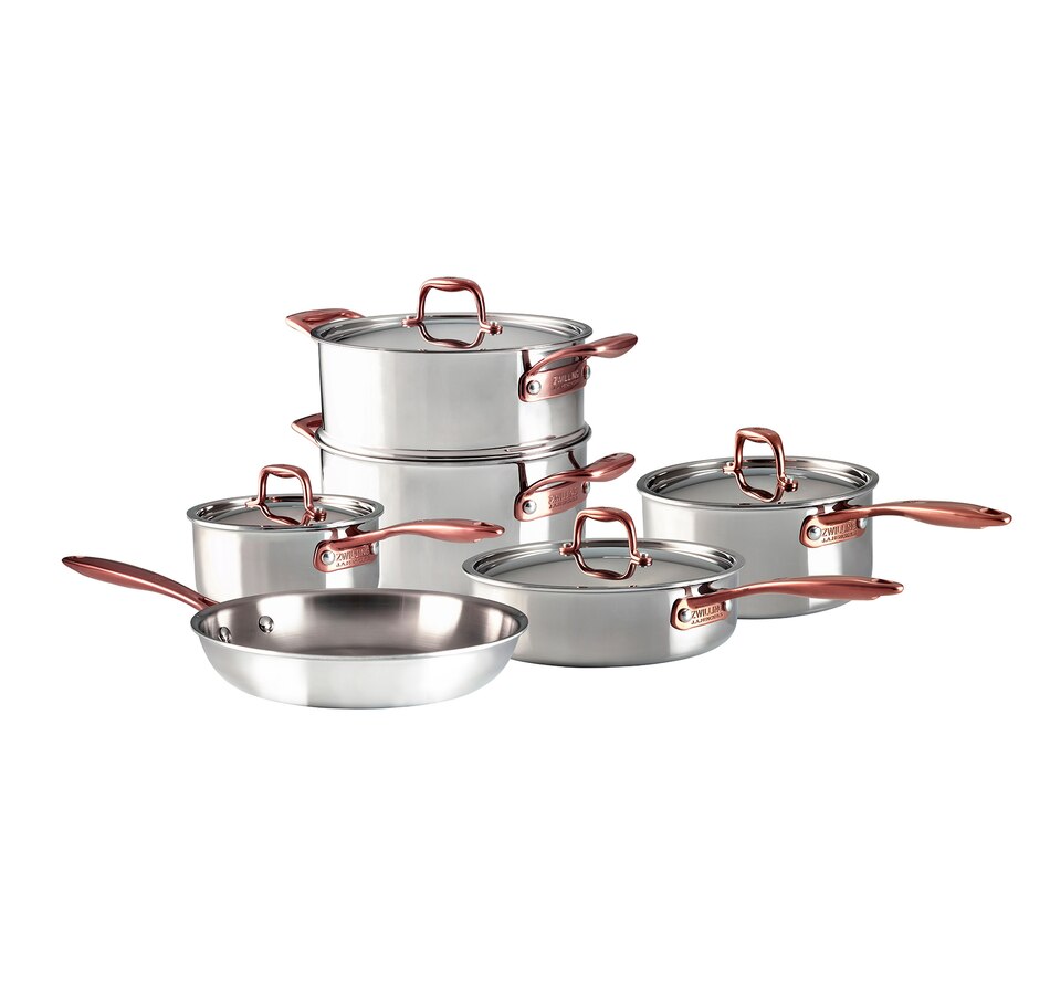Image 662544.jpg, Product 662-544 / Price $369.99, Zwilling Rosé 10-Piece 3-Ply Cookware Set from Zwilling on TSC.ca's Kitchen department